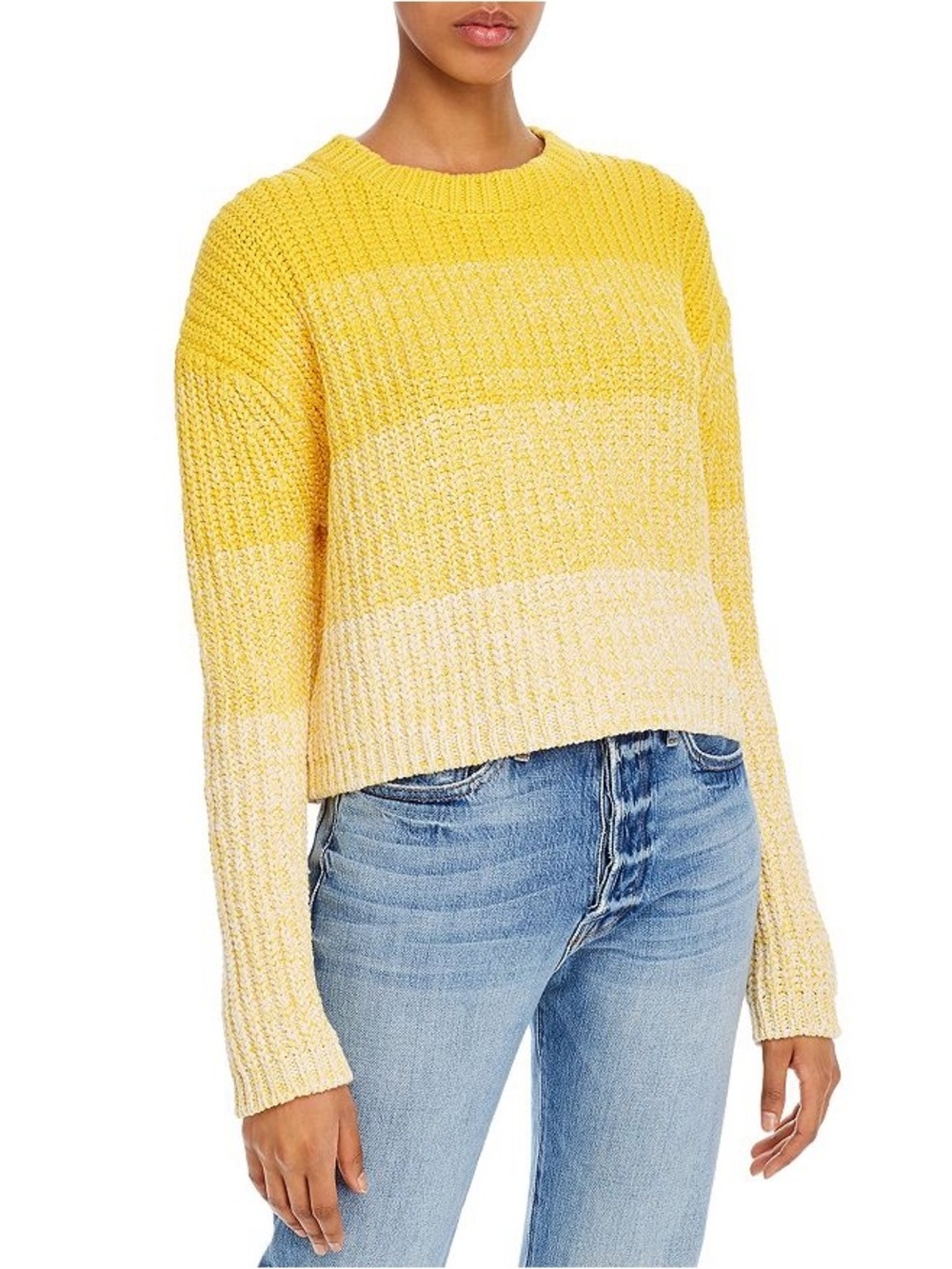 Derek Lam 10 Crosby Layla Degrade Sweater in Yellow